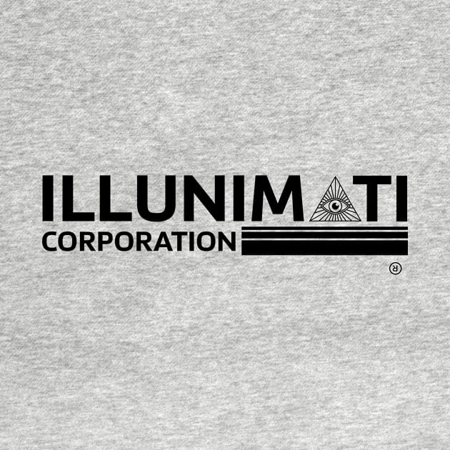 Illunimati Corporation Black Logo by IllunimatiCo